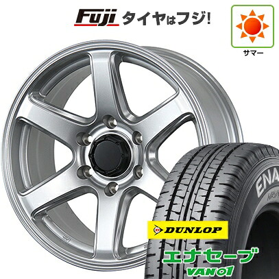 【新品】キャラバン 夏タイヤ ホイール4本セット 195/80R15 107/105N ダンロップ エナセーブ VAN01 トピー ME-A 6J 15インチ(送料無料)
