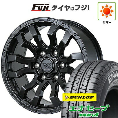 【新品】ハイエース200系 夏タイヤ ホイール4本セット 195/80R15 107/105N ダンロップ エナセーブ VAN01 トピー ヴァブロ RR-01 6J 15インチ(送料無料)|フジコーポレーション