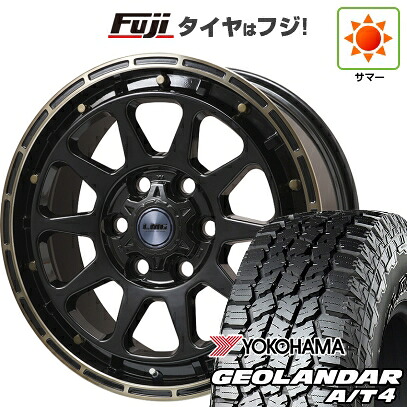 【新品】ランクル250 夏タイヤ ホイール4本セット 275/70R18 116T ヨコハマ ジオランダー A/T4 G018 OWL/RBL レアマイスター LMG DIEZ グロスブラック/ブロンズクリア トヨタ用 8J 18インチ(送料無料)｜フジコーポレーション