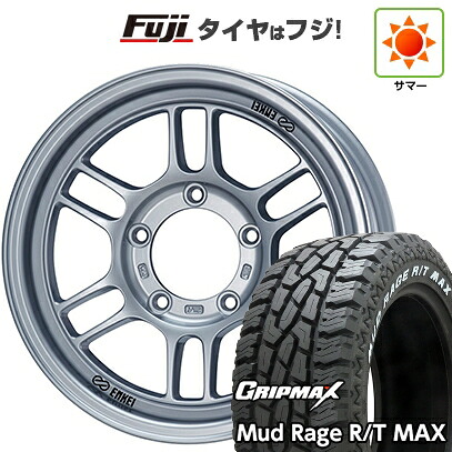 【新品】ジムニー 夏タイヤ ホイール4本セット 185/85R16 グリップマックス マッドレイジR/T MAX RWL(限定2024年製) ENKEI エンケイ ALLROAD RPT1 5.5J 16インチ(送料無料)