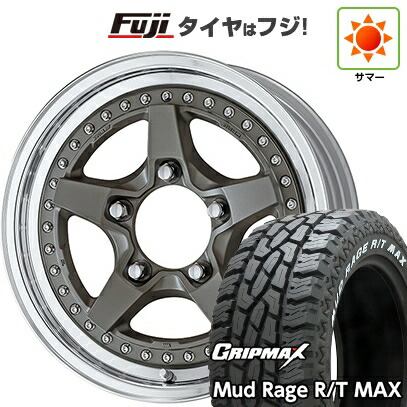 【新品】ジムニー 夏タイヤ ホイール4本セット 185/85R16 グリップマックス マッドレイジR/T MAX RWL(限定2024年製) WORK ワーク クラッグ ガルバトレ 2 5.5J 16インチ(送料無料)