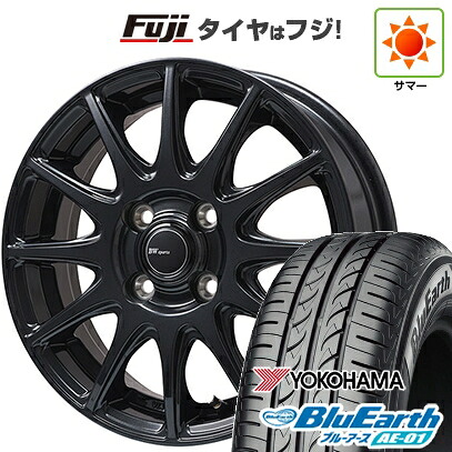 【新品 軽自動車】 夏タイヤ ホイール4本セット 145/80R13 ヨコハマ ブルーアース AE-01 ビッグウエイ BWスポーツ S-120 ダークガンメタ 4J 13インチ(送料無料)|フジコーポレーション