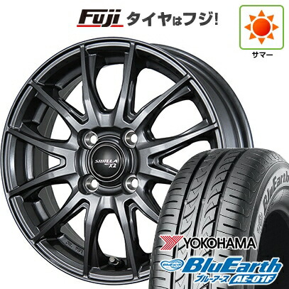 【新品 軽自動車】ソリオ ハスラー 夏タイヤ ホイール4本セット 165/70R14 ヨコハマ ブルーアース AE-01F トピー シビラ NEXT X2 4.5J 14インチ(送料無料)|フジコーポレーション
