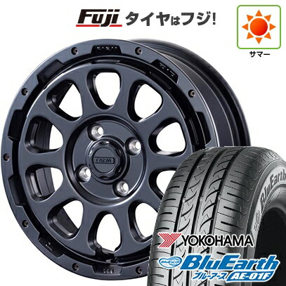 【新品 軽自動車】ソリオ ハスラー 夏タイヤ ホイール4本セット 165/70R14 ヨコハマ ブルーアース AE-01F モーターファーム ファームD10 4.5J 14インチ(送料無料)
