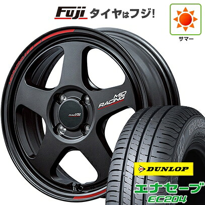 【新品】ライズ/ロッキー（ガソリン） 夏タイヤ ホイール4本セット 195/65R16 ダンロップ エナセーブ EC204 MID WHEELS MID RACING TR50 6J 16インチ(送料無料)