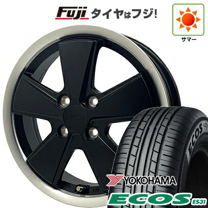 日本製【新品 軽自動車】N-BOX タント スペーシア 夏タイヤ ホイール4本セット 165/55R15 ヨコハマ エコス ES31 アウトストラーダ スピードスター 4.5J 15インチ(送料無料)|フジコーポレーション