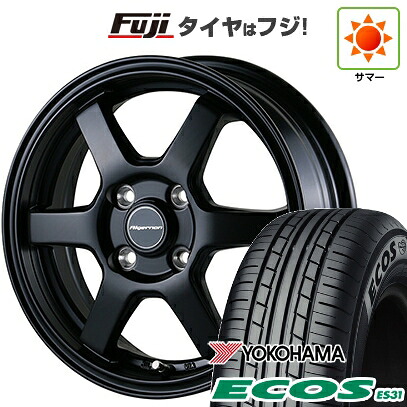 日本製【新品 軽自動車】 夏タイヤ ホイール4本セット 165/55R14 ヨコハマ エコス ES31 アルジェノン フェニーチェ RX-5 4.5J 14インチ(送料無料)
