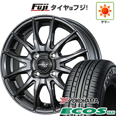 日本製【新品 軽自動車】エブリイワゴン 夏タイヤ ホイール4本セット 165/50R15 ヨコハマ エコス ES31 トピー シビラ NEXT X2 4.5J 15インチ(送料無料)|フジコーポレーション