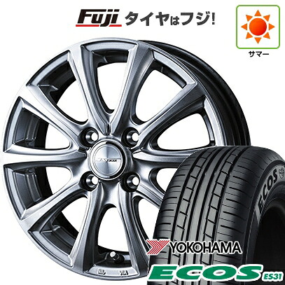 日本製【新品 軽自動車】N-BOX タント スペーシア 夏タイヤ ホイール4本セット 165/55R15 ヨコハマ エコス ES31 WEDS ウェッズ ジョーカー スマッシュ 4.5J 15インチ(送料無料)|フジコーポレーション
