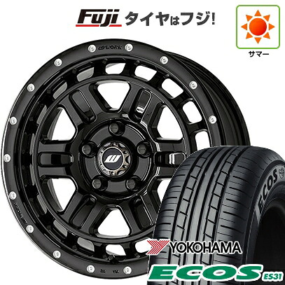 日本製【新品 軽自動車】エブリイワゴン 夏タイヤ ホイール4本セット 165/50R15 ヨコハマ エコス ES31 WORK ワーク クラッグ ティーグラビックII MC+ 5J 15インチ(送料無料)|フジコーポレーション