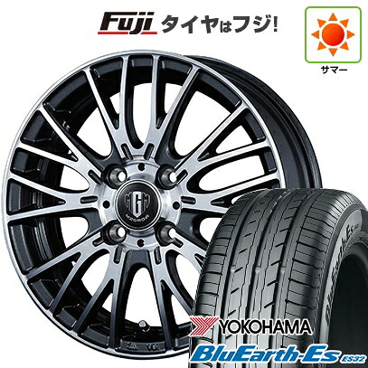 【新品 軽自動車】N-BOX タント スペーシア 夏タイヤ ホイール4本セット 155/65R14 ヨコハマ ブルーアース ES32 コーセイ MZ-GROW VM25R 4.5J 14インチ(送料無料)