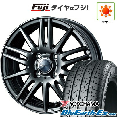【新品国産車用4穴100】 夏タイヤ ホイール4本セット 175/70R14 ヨコハマ ブルーアース ES32 WEDS ウェッズ ザミック ティート 5.5J 14インチ(送料無料)