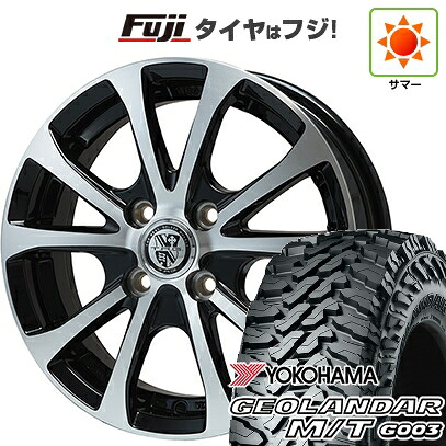 【新品 軽自動車】ハスラー 夏タイヤ ホイール4本セット 165/65R14 ヨコハマ ジオランダー M/T G003 ビッグウエイ TRG-バーン XPII 4.5J 14インチ(送料無料)|フジコーポレーション