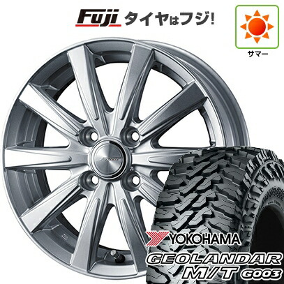 【新品 軽自動車】軽トラ 軽バン 夏タイヤ ホイール4本セット 145/80R12 80/78N ヨコハマ ジオランダー M/T G003 WEDS ウェッズ ジョーカー スピリッツ 4J 12インチ(送料無料)