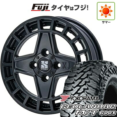 【新品 軽自動車】軽トラ 軽バン 夏タイヤ ホイール4本セット 145/80R12 80/78N ヨコハマ ジオランダー M/T G003 MLJ エクストリームJ クアッド 4J 12インチ(送料無料)|フジコーポレーション
