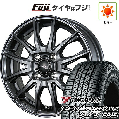 【新品 軽自動車】ハスラー デリカミニ(4WD) 夏タイヤ ホイール4本セット 165/60R15 ヨコハマ ジオランダー A/T G015 RBL トピー シビラ NEXT X2 4.5J 15インチ(送料無料)