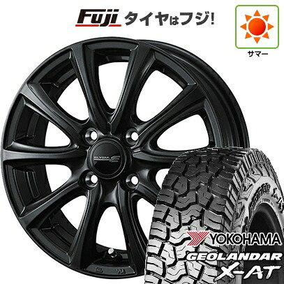 【新品 軽自動車】ハスラー 夏タイヤ ホイール4本セット 165/65R14 ヨコハマ ジオランダー X-AT G016 RBL WEDS ウェッズ エリシア 4.5J 14インチ(送料無料)