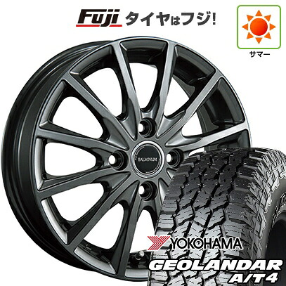 【新品 軽自動車】N-BOX タント スペーシア 夏タイヤ ホイール4本セット 155/65R14 ヨコハマ ジオランダー A/T4 G018 RBL ブリヂストン バルミナ AR12 4.5J 14インチ(送料無料)