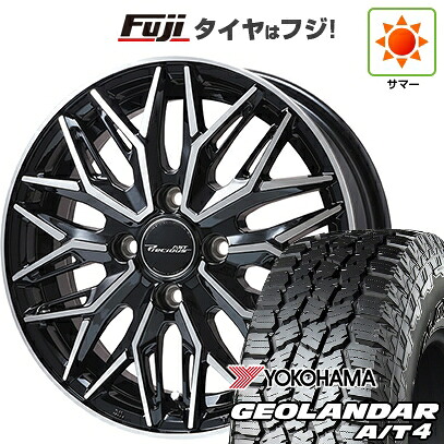 【新品 軽自動車】N-BOX タント スペーシア 夏タイヤ ホイール4本セット 155/65R14 ヨコハマ ジオランダー A/T4 G018 RBL ホットスタッフ プレシャス アストM3【限定】 4.5J 14インチ(送料無料)