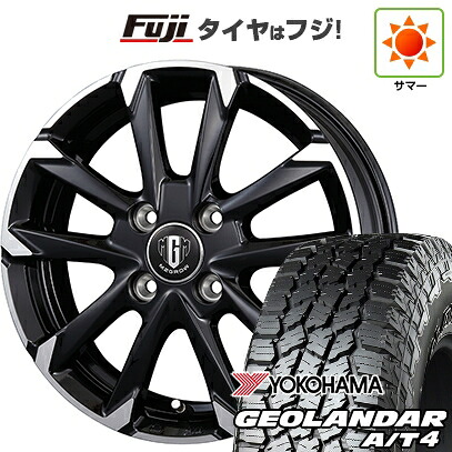【新品 軽自動車】N-BOX タント スペーシア 夏タイヤ ホイール4本セット 155/65R14 ヨコハマ ジオランダー A/T4 G018 RBL コーセイ MZ-GROW C52S 4.5J 14インチ(送料無料)
