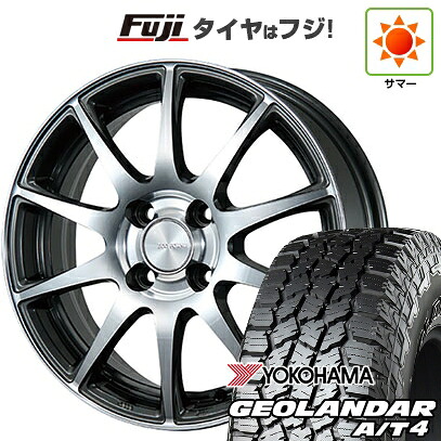 【新品 軽自動車】N-BOX タント スペーシア 夏タイヤ ホイール4本セット 155/65R14 ヨコハマ ジオランダー A/T4 G018 RBL ブリヂストン エコフォルム CRS23 4.5J 14インチ(送料無料)｜フジコーポレーション