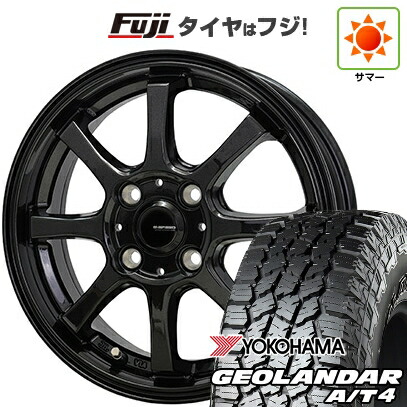 【新品 軽自動車】N-BOX タント スペーシア 夏タイヤ ホイール4本セット 155/65R14 ヨコハマ ジオランダー A/T4 G018 RBL ホットスタッフ ジースピード G-08 4.5J 14インチ(送料無料)｜フジコーポレーション