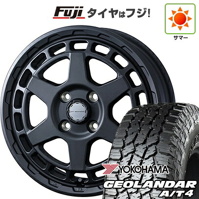 【新品 軽自動車】N-BOX タント スペーシア 夏タイヤ ホイール4本セット 155/65R14 ヨコハマ ジオランダー A/T4 G018 RBL WEDS ウェッズアドベンチャー マッドヴァンス X タイプS 4.5J 14インチ(送料無料)
