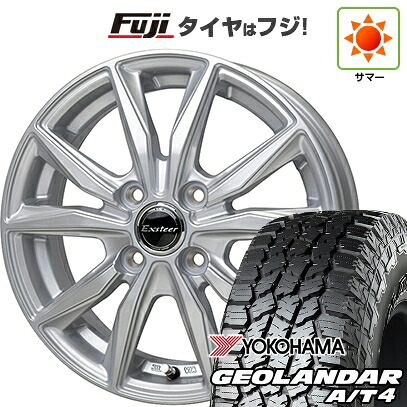 【新品 軽自動車】N-BOX タント スペーシア 夏タイヤ ホイール4本セット 155/65R14 ヨコハマ ジオランダー A/T4 G018 RBL ホットスタッフ エクスターST 4.5J 14インチ(送料無料)