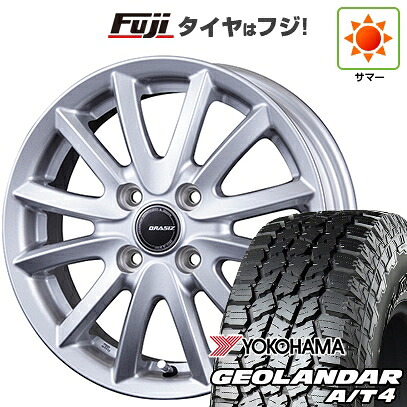 【新品 軽自動車】N-BOX タント スペーシア 夏タイヤ ホイール4本セット 155/65R14 ヨコハマ ジオランダー A/T4 G018 RBL コーセイ クレイシズ VS6 4.5J 14インチ(送料無料)