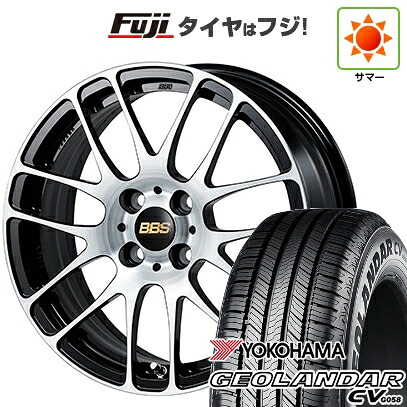 【新品】ライズ/ロッキー（ガソリン） 夏タイヤ ホイール4本セット 195/65R16 ヨコハマ ジオランダー CV G058 BBS JAPAN RE-L2 ブラックダイヤカット 6.5J 16インチ(送料無料)