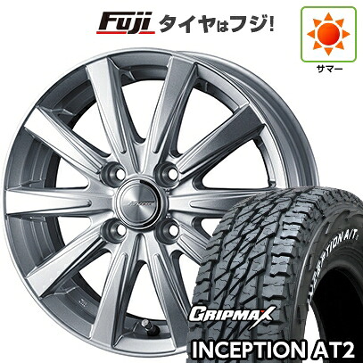 【新品 軽自動車】軽トラ 軽バン 夏タイヤ ホイール4本セット 145R12C 80/78N グリップマックス インセプション A/TII RWL(限定) WEDS ウェッズ ジョーカー スピリッツ 4J 12インチ(送料無料)|フジコーポレーション