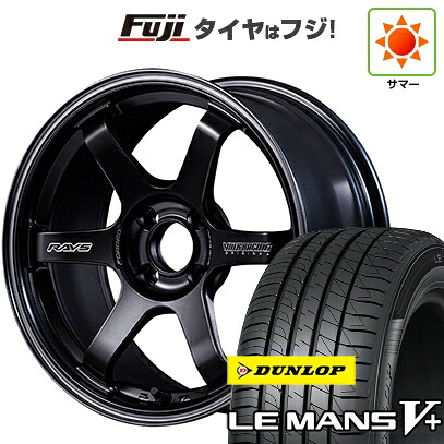 【新品国産車用4穴100】 夏タイヤ ホイール4本セット 185/65R15 ダンロップ ルマン V+(ファイブプラス) RAYS レイズ ボルクレーシング TE37 ソニック Black Shadow LTD. 6J 15インチ(送料無料)|フジコーポレーション