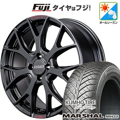 【新品】オーラ オールシーズンタイヤ ホイール4本セット 205/50R17 93 W XL クムホ マーシャル MH22 オールシーズン(限定) RAYS レイズ ホムラ 2X7FT SPORT EDITION 7J 17インチ(送料無料)