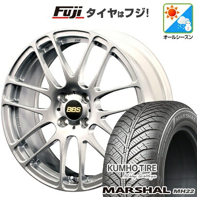 【新品国産車用4穴100】 オールシーズンタイヤ ホイール4本セット 195/55R16 91 V XL クムホ マーシャル MH22 オールシーズン(限定) BBS JAPAN RE-L2 6J 16インチ(送料無料)