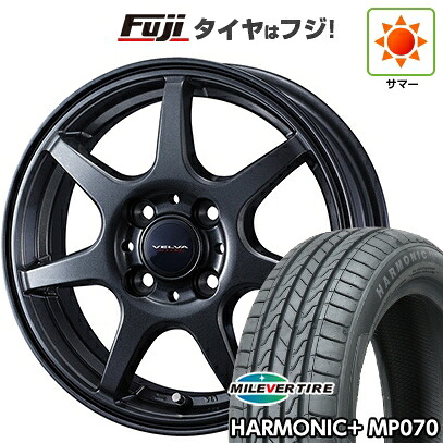 【新品】ライズ/ロッキー（ガソリン） 夏タイヤ ホイール4本セット 195/60R17 ミレバー ハーモニック プラス MP070(限定) WEDS ウェッズ ヴェルバ ワンダー 6J 17インチ(送料無料)