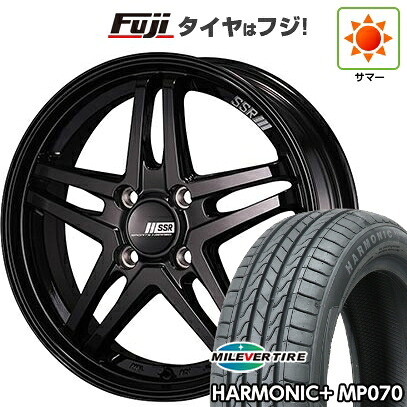 【新品 軽自動車】N-BOX タント スペーシア 夏タイヤ ホイール4本セット 165/55R15 ミレバー ハーモニック プラス MP070(限定) SSR GT GTV06 4.5J 15インチ(送料無料)