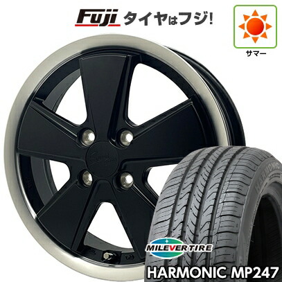 【新品 軽自動車】エブリイワゴン 夏タイヤ ホイール4本セット 165/50R15 ミレバー ハーモニック MP247(限定) アウトストラーダ スピードスター 4.5J 15インチ(送料無料)