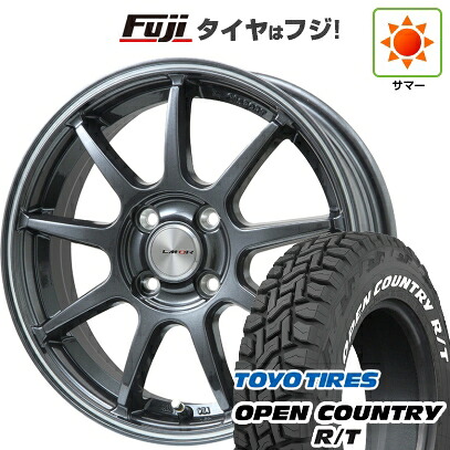 【新品 軽自動車】タフト ソリオ 夏タイヤ ホイール4本セット 165/65R15 トーヨー オープンカントリー R/T RWL/RBL レアマイスター LMスポーツ LM-QR ガンメタ/ラインポリッシュ 5J 15インチ(送料無料)
