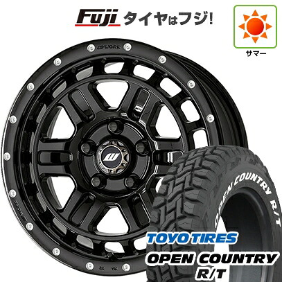 【新品 軽自動車】タフト ソリオ 夏タイヤ ホイール4本セット 165/65R15 トーヨー オープンカントリー R/T RWL/RBL WORK ワーク クラッグ ティーグラビックII MC+ 5J 15インチ(送料無料)