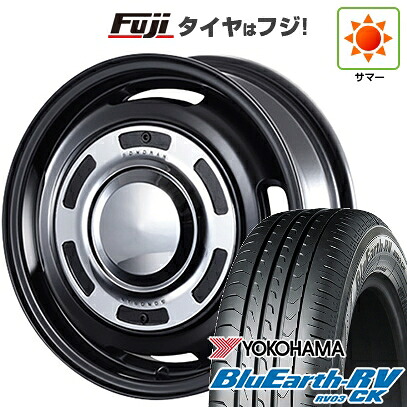 【パンク保証付き】【新品 軽自動車】エブリイワゴン 夏タイヤ ホイール4本セット 165/60R14 ヨコハマ ブルーアース RV-03CK モーターファーム ソノーラ 4.5J 14インチ(送料無料)｜フジコーポレーション