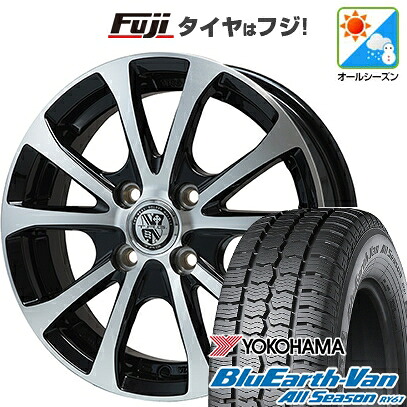 【新品】プロボックス/サクシード(160系) オールシーズンタイヤ ホイール4本セット 155/80R14 88/86N ヨコハマ ブルーアース Van RY61 オールシーズン ビッグウエイ TRG-バーン XPII 5J 14インチ(送料無料) 52,440円