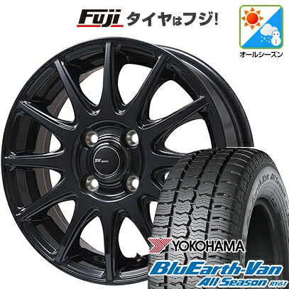 【新品】プロボックス/サクシード(160系) オールシーズンタイヤ ホイール4本セット 155/80R14 88/86N ヨコハマ ブルーアース Van RY61 オールシーズン ビッグウエイ BWスポーツ S-120 ダークガンメタ 5J 14インチ(送料無料)｜フジコーポレーション