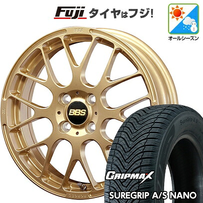 【新品 軽自動車】タフト ソリオ オールシーズンタイヤ ホイール4本セット 165/65R15 グリップマックス シュアグリップ オールシーズン ナノ(限定) BBS JAPAN RP 5.5J 15インチ(送料無料)|フジコーポレーション