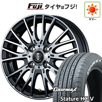【新品 軽自動車】軽トラ 軽バン 夏タイヤ ホイール4本セット 145/80R12 80/78Q グリップマックス スタチャー HC-V RWL（限定） コーセイ MZ-GROW VM25R 3.5J 12インチ(送料無料)