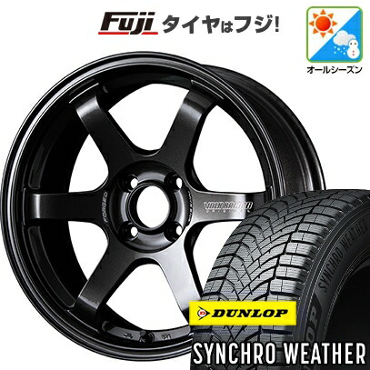【新品 軽自動車】N-BOX タント スペーシア オールシーズンタイヤ ホイール4本セット 165/55R15 ダンロップ シンクロウェザー RAYS レイズ ボルクレーシング TE37 ソニック 5.5J 15インチ(送料無料)｜フジコーポレーション 134,150円