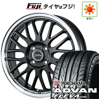 【新品 軽自動車】エブリイワゴン 夏タイヤ ホイール4本セット 165/50R15 ヨコハマ アドバン フレバV701 ブレスト ビートステージ MT-C 4.5J 15インチ(送料無料)
