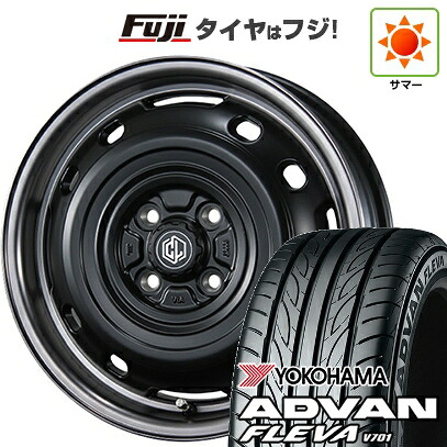 【新品 軽自動車】エブリイワゴン 夏タイヤ ホイール4本セット 165/50R15 ヨコハマ アドバン フレバV701 シーエルリンク UNIONRIM TX 4.5J 15インチ(送料無料)
