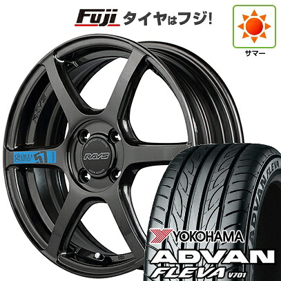 【新品 軽自動車】エブリイワゴン 夏タイヤ ホイール4本セット 165/50R15 ヨコハマ アドバン フレバV701 RAYS レイズ グラムライツ 57C6 SPEC-M 5J 15インチ(送料無料)｜フジコーポレーション