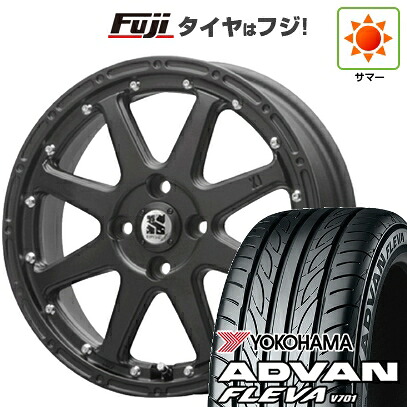 【新品 軽自動車】エブリイワゴン 夏タイヤ ホイール4本セット 165/50R15 ヨコハマ アドバン フレバV701 MLJ エクストリームJ 4.5J 15インチ(送料無料)|フジコーポレーション