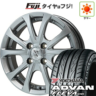 【新品 軽自動車】エブリイワゴン 夏タイヤ ホイール4本セット 165/50R15 ヨコハマ アドバン フレバV701 ビッグウエイ TRG-バーンII 4.5J 15インチ(送料無料)